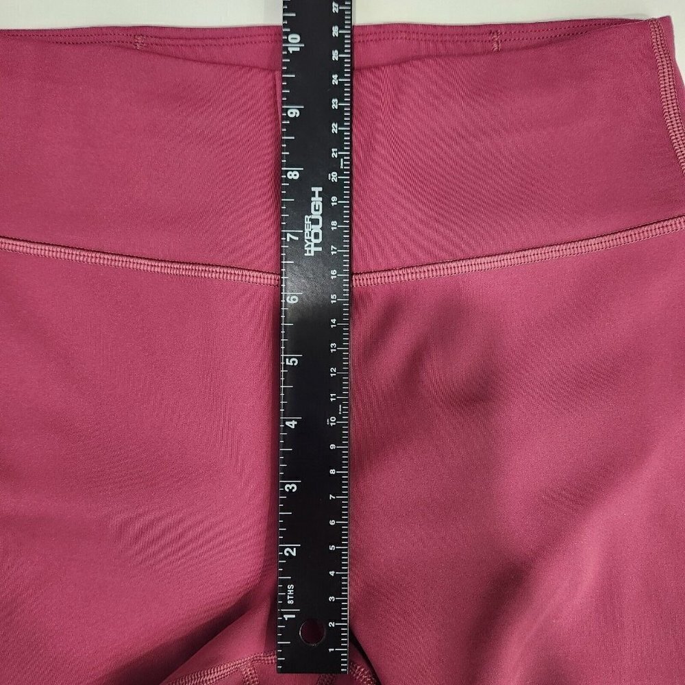 Peloton Move Rib Insert Capri Leggings‎ Womens M Maroon Peach Spinning Athletic - Picture 6 of 9